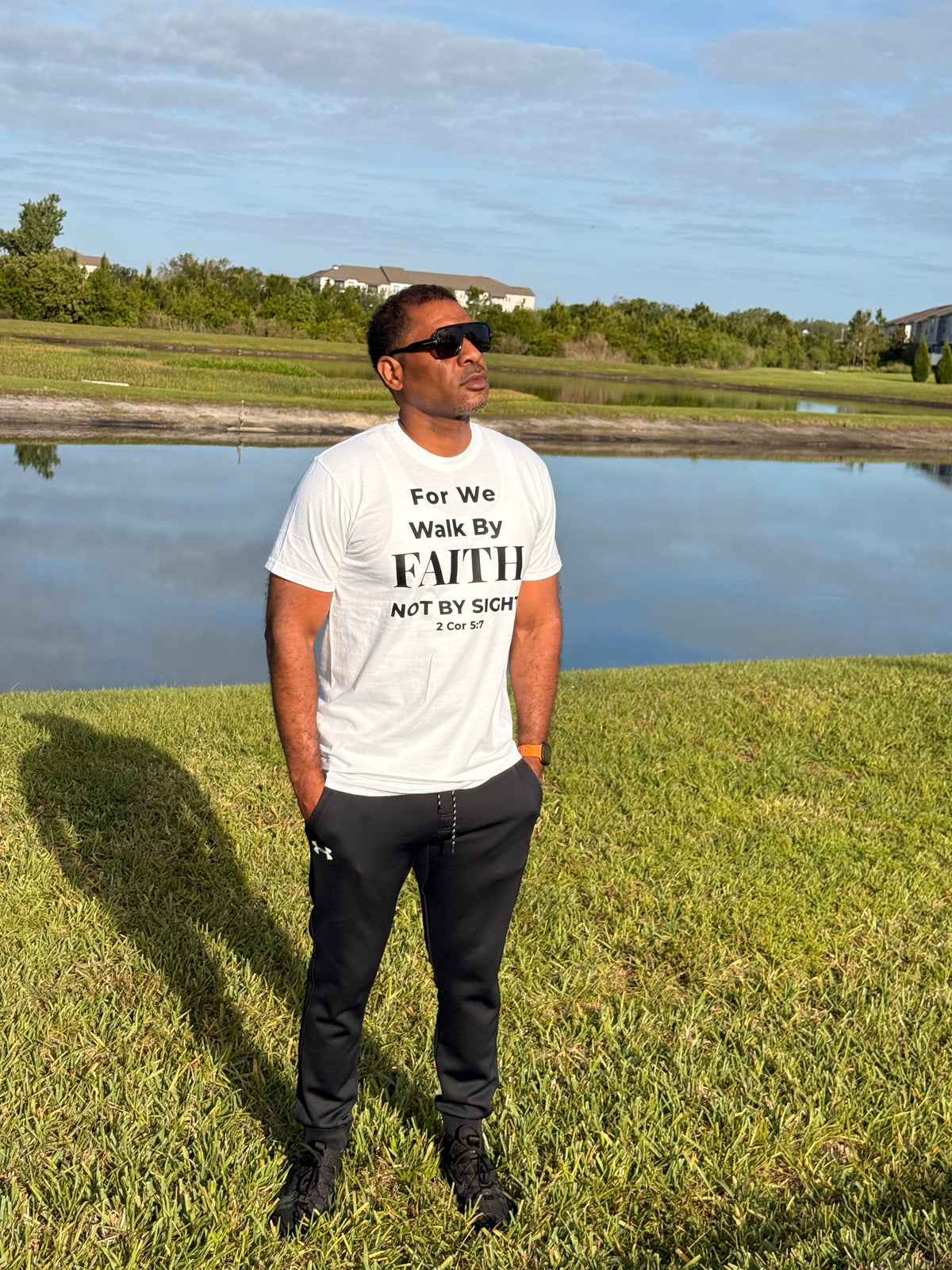 Walk By Faith Tee – Unisex Christian Shirt (2 Cor 5:7)
