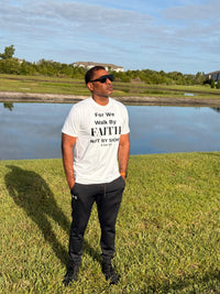 Walk By Faith Tee – Unisex Christian Shirt (2 Cor 5:7)