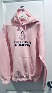 Every Body Is a Beach Body Hoodie | Pink Beach Hoodie | Zee Swim