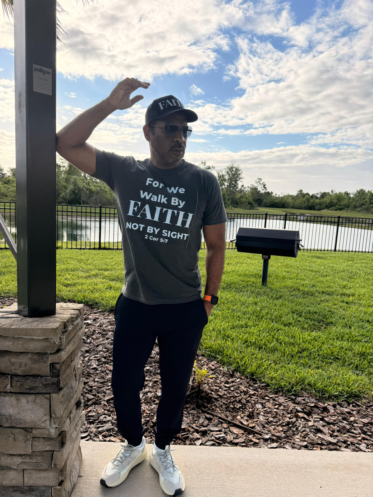 Walk By Faith Tee – Unisex Christian Shirt (2 Cor 5:7)