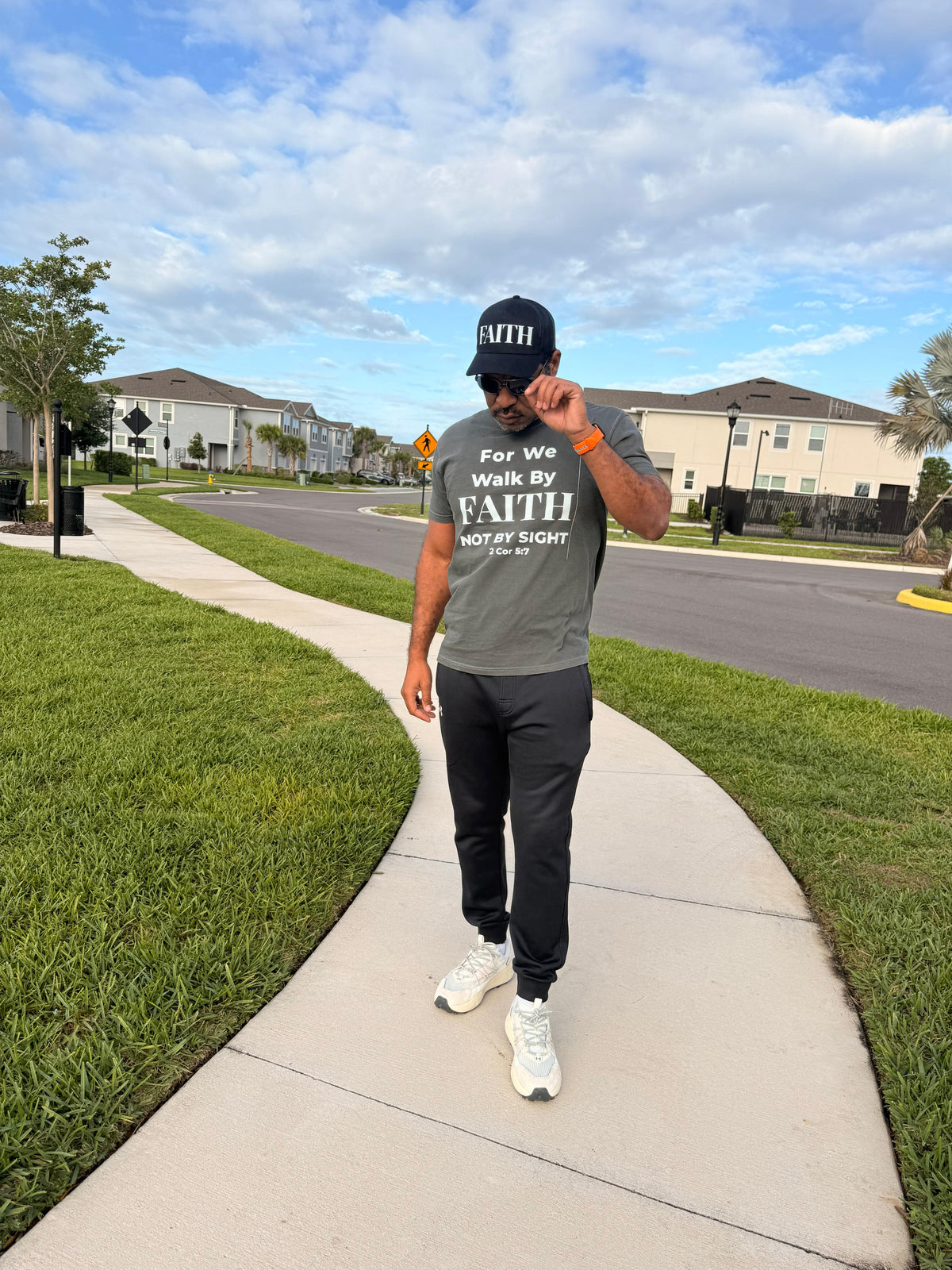Walk By Faith Tee – Unisex Christian Shirt (2 Cor 5:7)