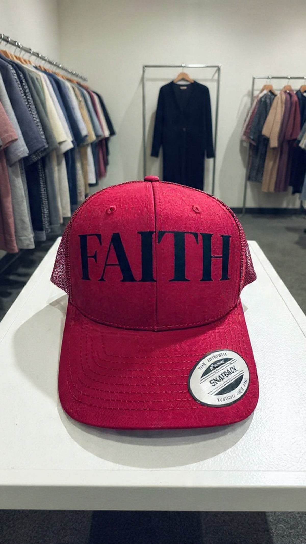 Unisex Bold FAITH Trucker Hat - Adjustable Snapback Christian Cap - Streetwear
