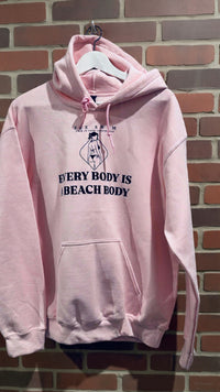 Every Body Is a Beach Body Hoodie | Pink Beach Hoodie | Zee Swim