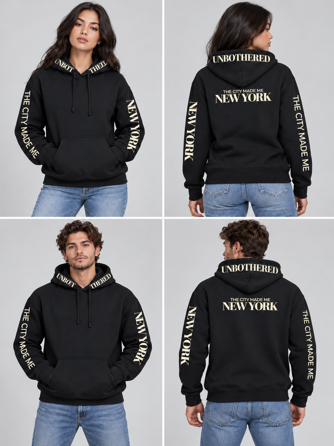 The City Made Me Unbothered Unisex Premium Pullover| Zee Swim