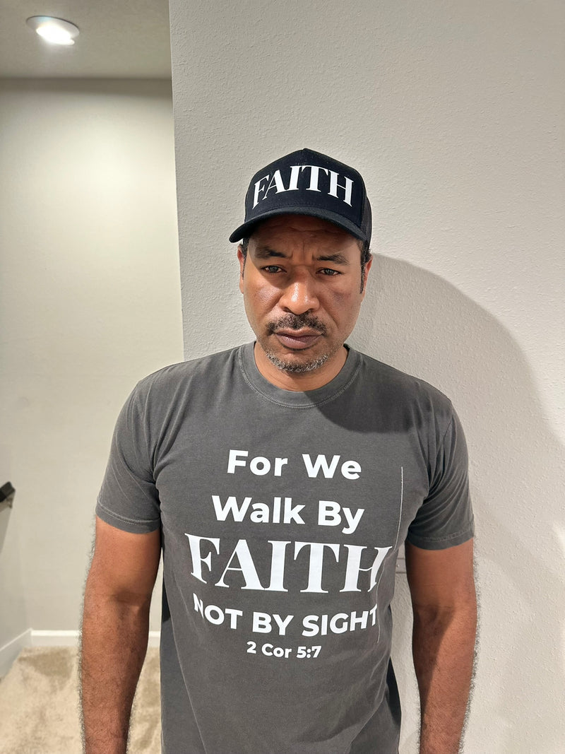 Walk By Faith Tee – Unisex Christian Shirt (2 Cor 5:7)