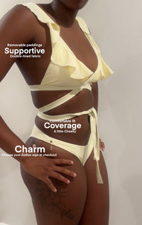 Soleil Set – Light Yellow 2-Piece Women's Bathing Suits and Swimwear
