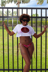 Zee Crop Tee - Logo Graphic Top - Zee Swim Apparel