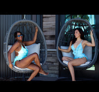 Flirty Frills – Aqua Blue Ruffle One-Piece Swimsuit | Zee Swim