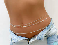 Gold and Silver Vintage Metal Waist Chain