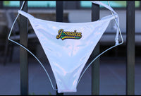 Personalized Text Edition – White 2-Piece Bikini | Zee Swim Luxury Women's Bathing Suits and Swimwear