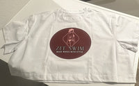Zee Crop Tee - Logo Graphic Top - Zee Swim Apparel