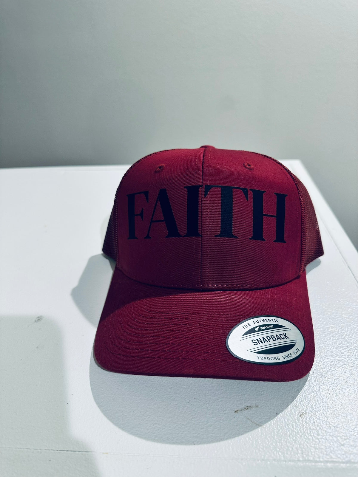Unisex Bold FAITH Trucker Hat - Adjustable Snapback Christian Cap - Streetwear