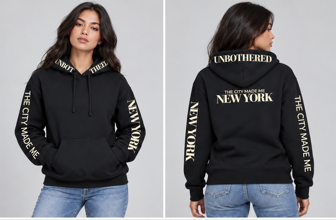 The City Made Me Unbothered Unisex Premium Pullover| Zee Swim