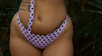Dotted Darling Bikini Bottom | Pink Polka Dot | Zee Swim